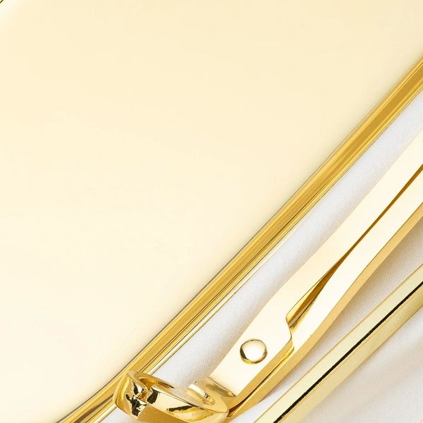 Polished golden hardware detail